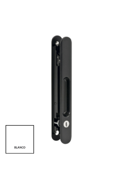 CIERRE CORREDERA DOBLE CON TORNILLOS Y LLAVES BLANCO (LLAVES IGUALES) REF 4308C