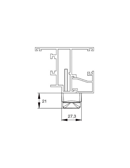 CREMONA APERTURA EXTERIOR EXTRAPLANA BLANCO REF 6027.10