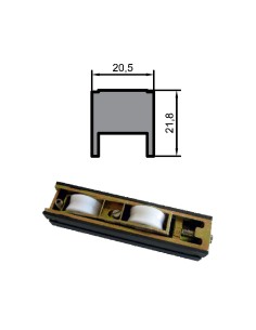 RUEDA B-2 ZAMAK REGULABLE RODAMIENTO DE AGUJAS  TANDEM 