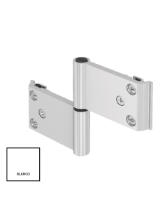 BISAGRA MALLORQUINA 4  HOJA CANAL CENTRADO BLANCO DERECHA...