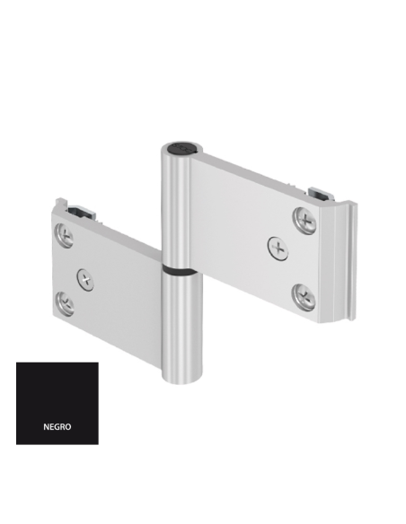 BISAGRA MALLORQUINA 4  HOJA CANAL CENTRADO NEGRO DERECHA REF 0134D02