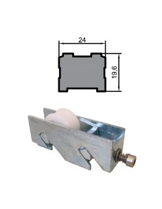 RUEDA S/AL-17/AL-18 MULTIPUNTO ZAMAK REGULABLE RODAMIENTO...