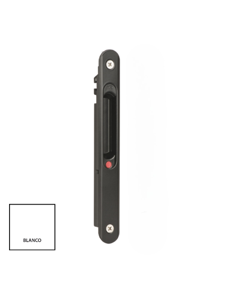 CIERRE CORREDERA SIMPLE CON TORNILLOS CON CONDENA BLANCO REF 4308TR