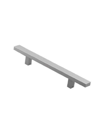 TIRADOR INOX RECTANGULAR RECTO DOBLE 40X20X500MM REF 114PR30050090