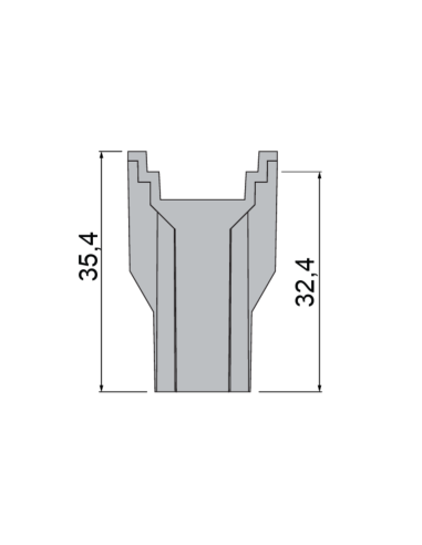 CALZO PARA CIERRE MULTIPUNTO REF 1700P/35