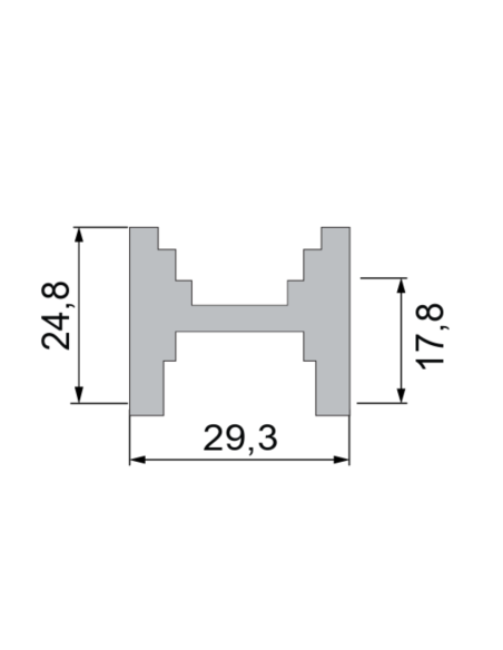 CALZO PARA CIERRE MULTIPUNTO REF TECKNICA PR (3602918) (ALUMED 2165)