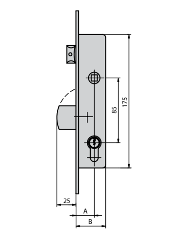 CERRADURA PICAPORTE Y PALANCA BASCULANTES...
