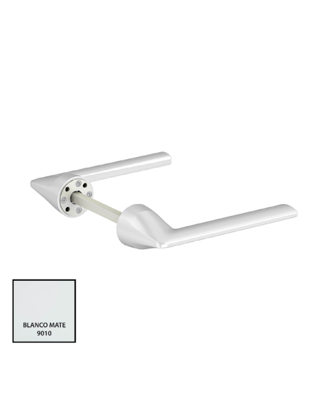 MANILLA MINIMALISTA LAMBDA RECUPERABLE (JUEGO) LACADO RAL 9010 MATE REF 777892