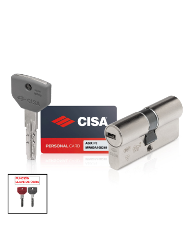 CILINDRO LLAVE SEGURIDAD ANTIBUMPING  ASIXP8...