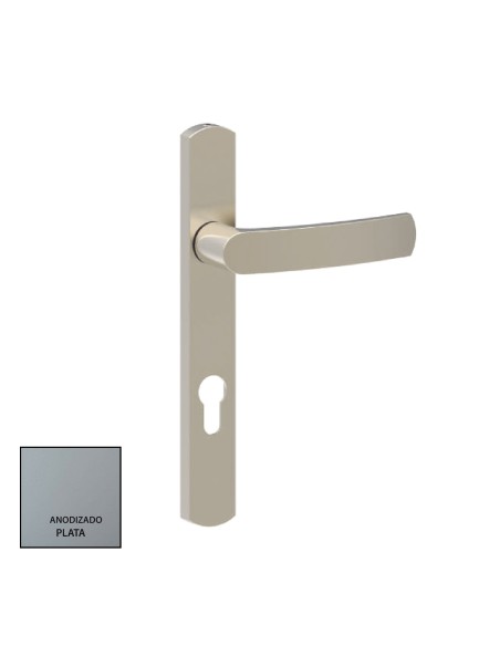 MANILLA PICASSO CON BOCALLAVE A 85MM ANODIZADO PLATA REF MPI-CON-PL
