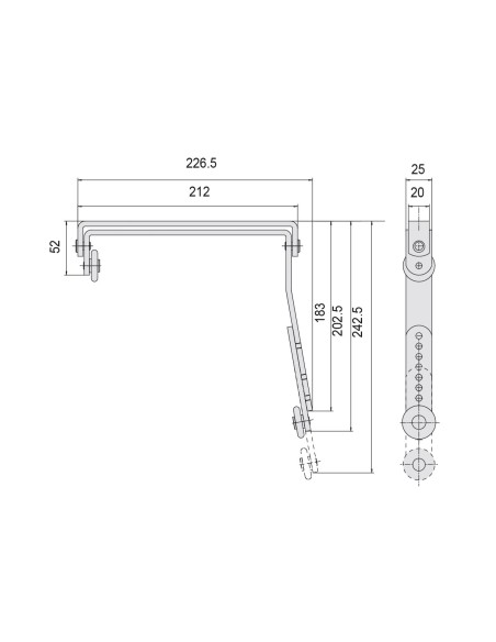 SELECTOR DE CIERRE REGULABLE REF 07084.11.0.0