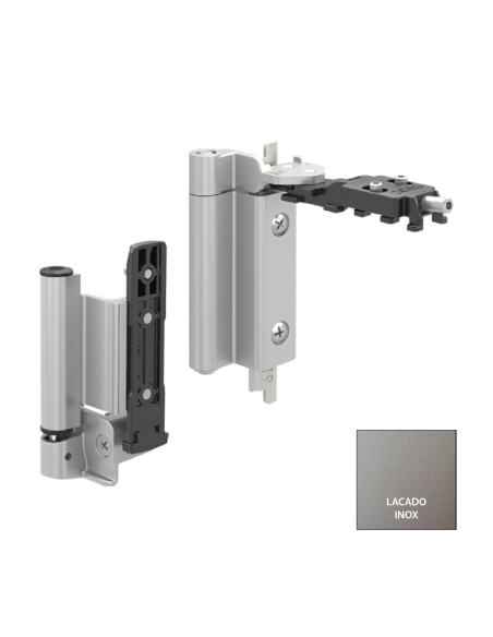 BISAGRA CLX HOJA PASIVA (JUEGO) LACADO INOX  REF T111493