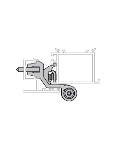 BISAGRA  CANAL 16  LACADO INOX DERECHA REF 1760D93 2