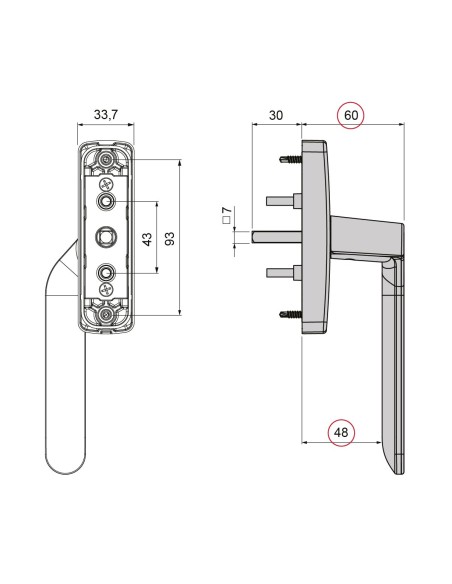 MANILLA ALTAIR MULTIFUNCION ACODADA REFORZADA IZQUIERDA LACADO INOX REF B077893R
