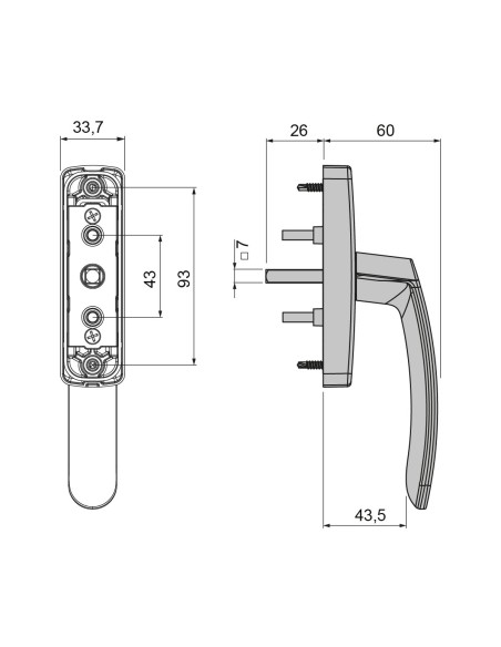 MANILLA ALTAIR MULTIFUNCION REFORZADA LACADO INOX REF 077193R
