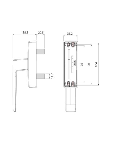 CREMONA DELTA PRACTICABLE 2 PALAS LACADO INOX...