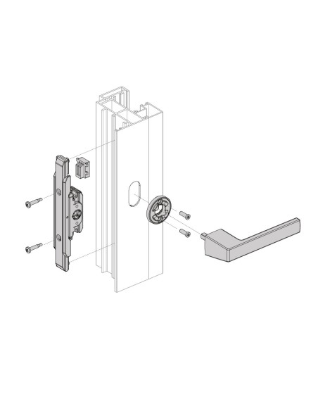 MANILLA MINIMALISTA DELTA LACADO INOX REF KA770193