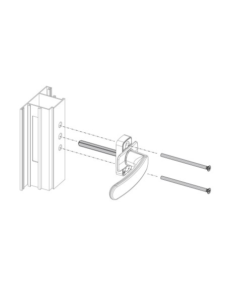 KIT POLARIS DE FIJACION PARA APERTURA EXTERIOR D  90MM REF K0775-03