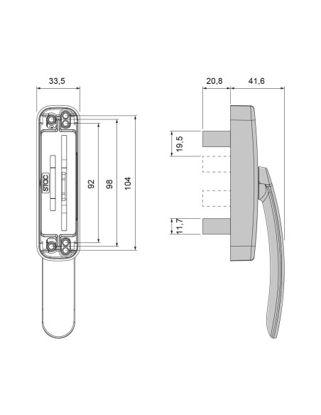 CREMONA SIRIUS SLIM PRACTICABLE 2 PALAS LACADO PLATA REF A0790S91