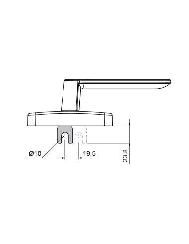 CREMONA SIRIUS ACODADA PROYECTANTE DERECHA...