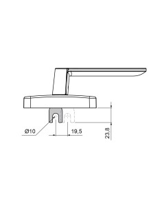 CREMONA SIRIUS ACODADA PROYECTANTE DERECHA BLANCO  REF... 2