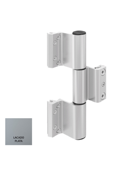 BISAGRA ACRUX  CANAL 16  3 PALAS LACADO PLATA REF P017D91