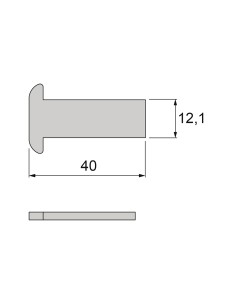 GANCHO PARA CIERRE FENIX Y DRACO (CENTRADA/L-40MM ZAMAK)...