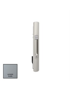CIERRE CORREDERA TITAN CON LLAVE LACADO PLATA REF 03410091