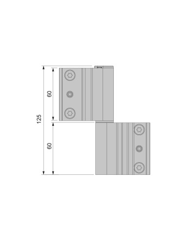 BISAGRA ACRUX FR  CANAL CENTRADO  LACADO PLATA...