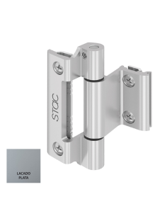 BISAGRA HERCULES CE TRIPLA LACADO PLATA REF C017091 