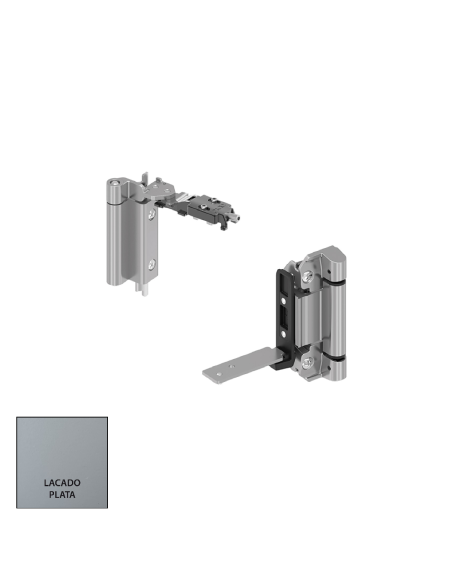 BISAGRA HOJA PASIVA (JUEGO) LACADO PLATA REF B111491