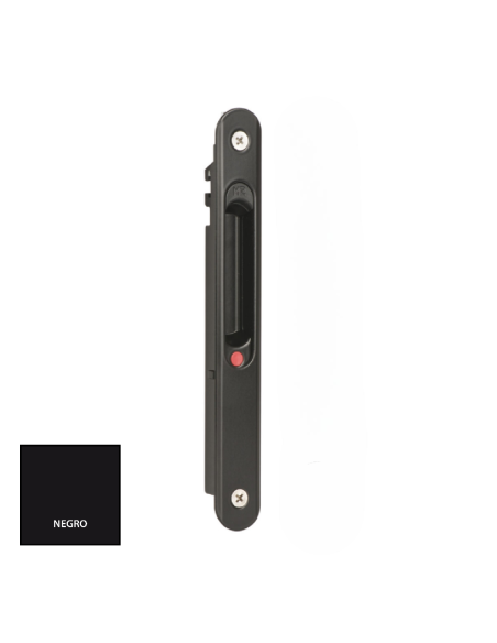 CIERRE CORREDERA SIMPLE CON TORNILLOS SIN CONDENA NEGRO REF 4308