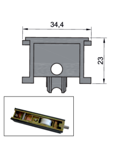 RUEDA B-2-44 ESPECIAL ZAMAK REGULABLE RODAMIENTO DE...