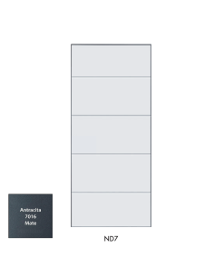 PANEL 4 LINEAS HORIZONTALES - PVC 800X2000X24 ANTRACIDA...