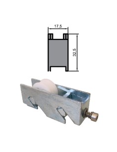 RUEDA S/700 ZAMAK REGULABLE RODAMIENTO DE AGUJAS