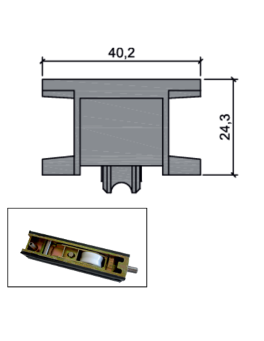RUEDA B-3-19 ESPECIAL ZAMAK REGULABLE...