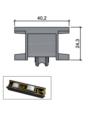 RUEDA B-3-19 ESPECIAL ZAMAK REGULABLE...