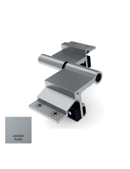 BISAGRA 4  HOJA 40X20 EJE INOX LACADO PLATA IZQUIERDA REF DPT 200