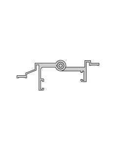 BISAGRA 4  HOJA 40X20 EJE INOX LACADO PLATA DERECHA REF... 2