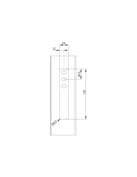 TIRADOR EMBUTIDO FAST LOCK ATORNILLADO NEGRO REF 6397.11