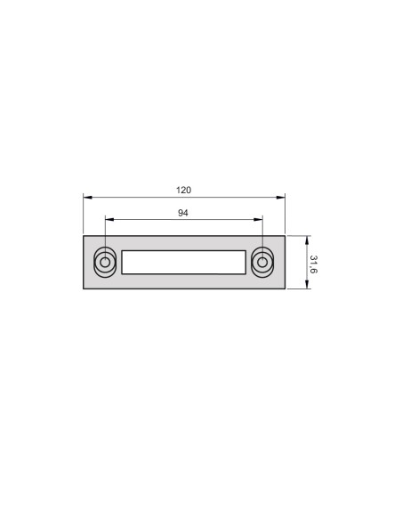 CERRADERO 40X20 ALUMINIO REGULABLE SUP/INF NEGRO REF 3005N