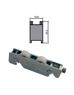 RUEDA S/P-92 ZAMAK REGULABLE RODAMIENTO DE AGUJAS  DOBLE 