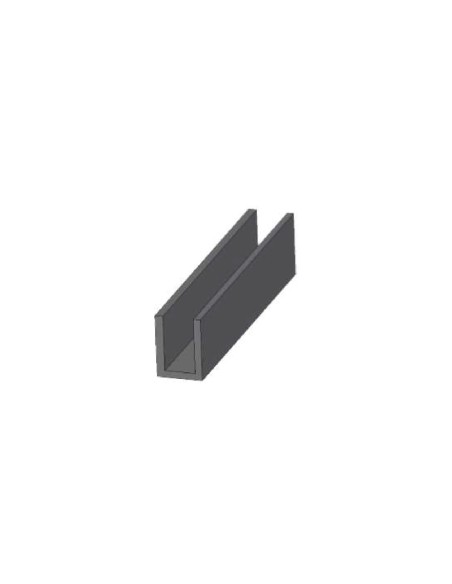 U DE NYLON PARA SOPORTE DE ALUMINIO PARA CRISTAL (6 6) Y TUBO 40X20 REF 5120 