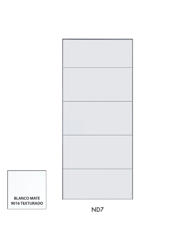 PANEL 4 LINEAS HORIZONTALES 800X2000X24 9016...