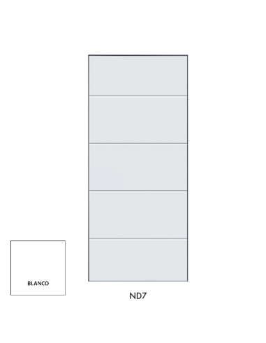 PANEL 4 LINEAS HORIZONTALES 800X2000X24 BLANCO...