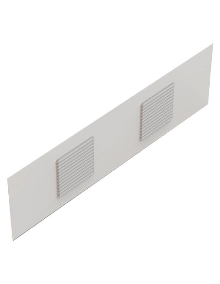 REJILLA 700X200 2 TROQUELES (120X120) LACADO BLANCO REF 517