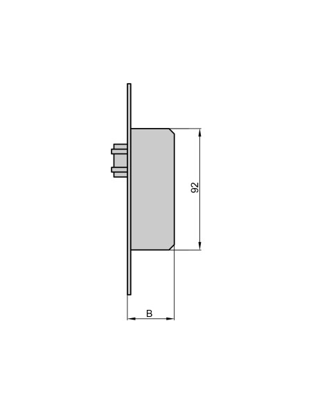 CERRADURA SOLO RODILLO REF 196RV/6