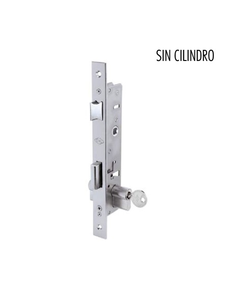 CERRADURA PICAPORTE Y PALANCA DESLIZANTE SIN CILINDRO REF 184/30/6SC