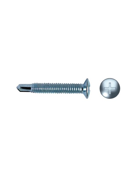 TORNILLO HM PUNTA BROCA CABEZA GOTA DE SEBO IMPRONTA PH  4X25 CINCADO (500 UDS/C)