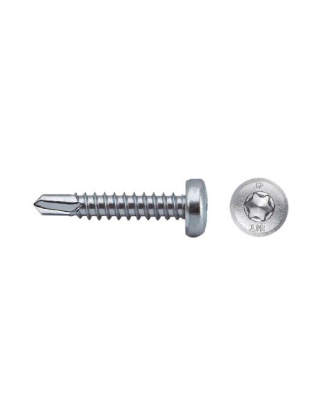 Tornillo A85S punta broca cabeza alomada impronta SIT  4,8x45 cincado (250UDS/C)